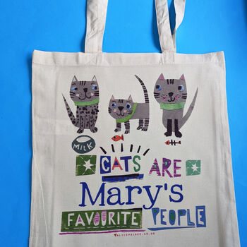 Personalised Cat Person Bag, 7 of 10