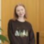 Embroidered Mystical Woodland Tree Sweater, thumbnail 5 of 5