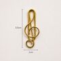 Gold Music Note Paperclips Set Of Eight, thumbnail 3 of 4