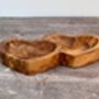 Olive Wood Heart Shaped Bowl, 21cm, thumbnail 2 of 3