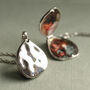 Sterling Silver Pebble Locket Necklace, thumbnail 1 of 9