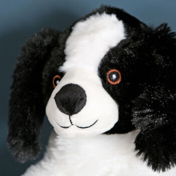 Eco Border Collie Soft Plush Toy Dog, 3 of 6