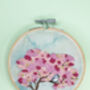 Cherry Blossom Embroidery Kit, thumbnail 8 of 9