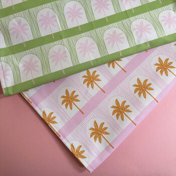 Pink Palm Tree Tea Towel, 5 of 6