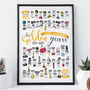 Personalised 50th Golden Wedding Anniversary Print, thumbnail 1 of 11