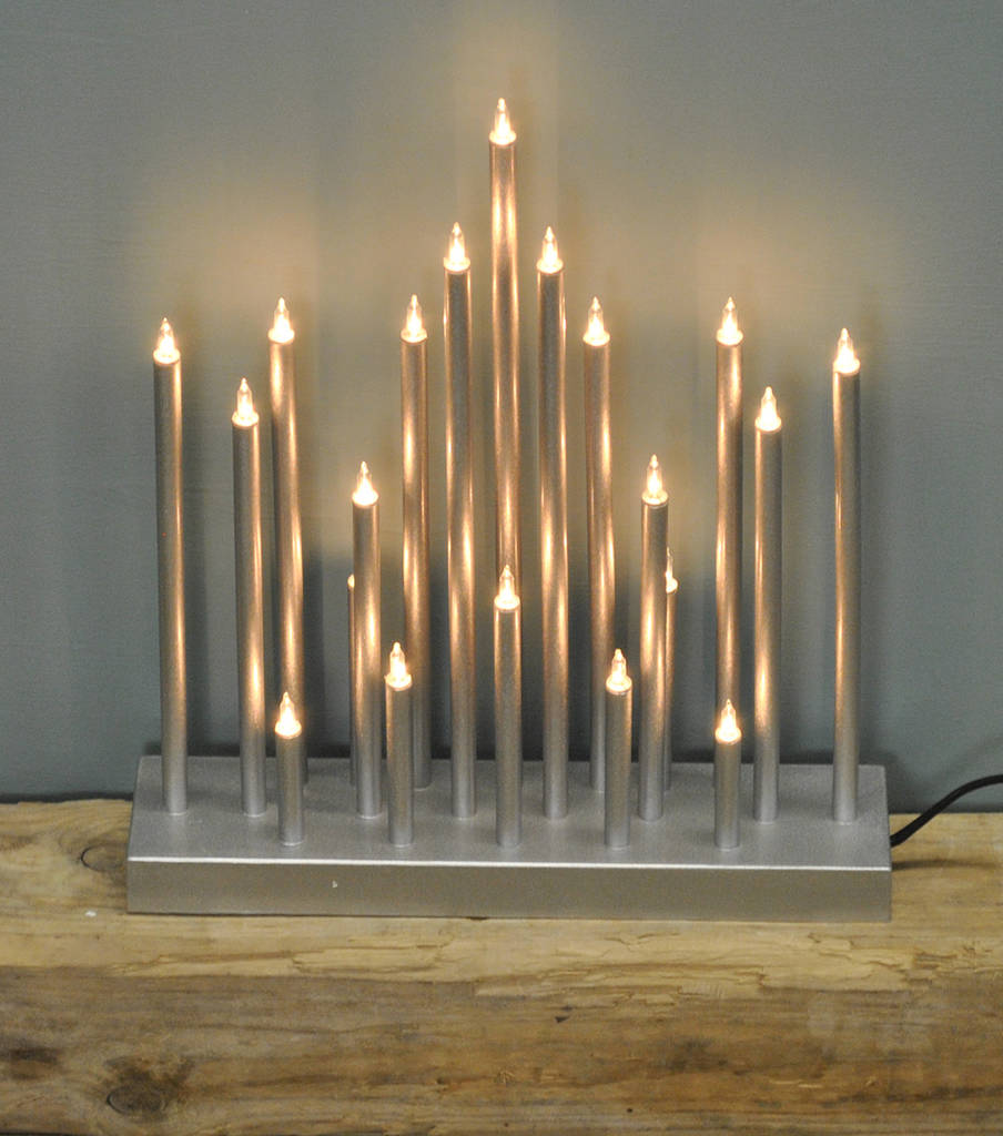 gold christmas star candle bridge by garden selections