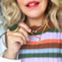 Golden Sunlight Clasp Charm Necklace, thumbnail 5 of 12