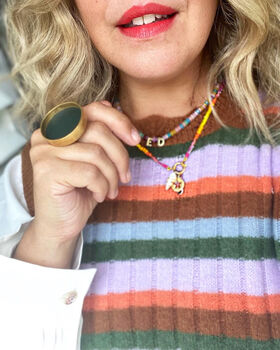 Golden Sunlight Clasp Charm Necklace, 5 of 12