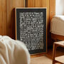 Rappers Delight, Sugarhill Gang Song Lyrics Wall Art, thumbnail 2 of 9