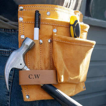 Personalised Leather Tool Belt Father's Day Gift, 2 of 3