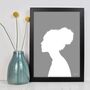 Contemporary Personalised Silhouette Portraits, thumbnail 1 of 11