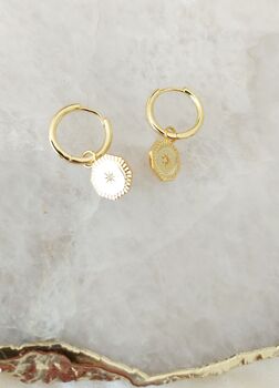 Coin Hoop Earrings, 3 of 5