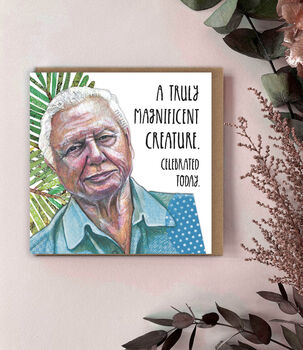 Funny Birthday Card, David Attenborough Inspired, Nature Lover Greeting Card, 2 of 3