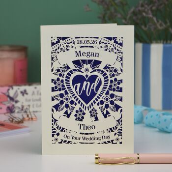 Personalised Wedding Card, 8 of 8