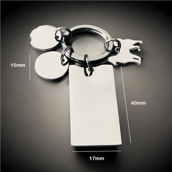 Personalised Engraved Team Family Keepsake Keyring, 4 of 9