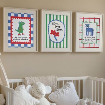 Set Of Three Nursery Prints – Wonderful Adventures Collection, 2 of 6
