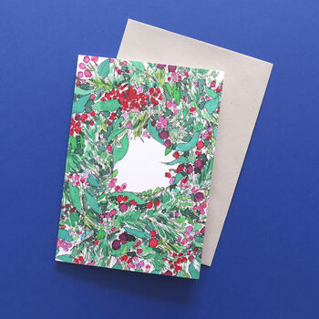 Christmas Foliage Card Pack Of Six, 6 of 9