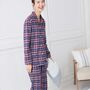 Women's Arran Tartan Brushed Cotton Pyjama Set, thumbnail 2 of 5