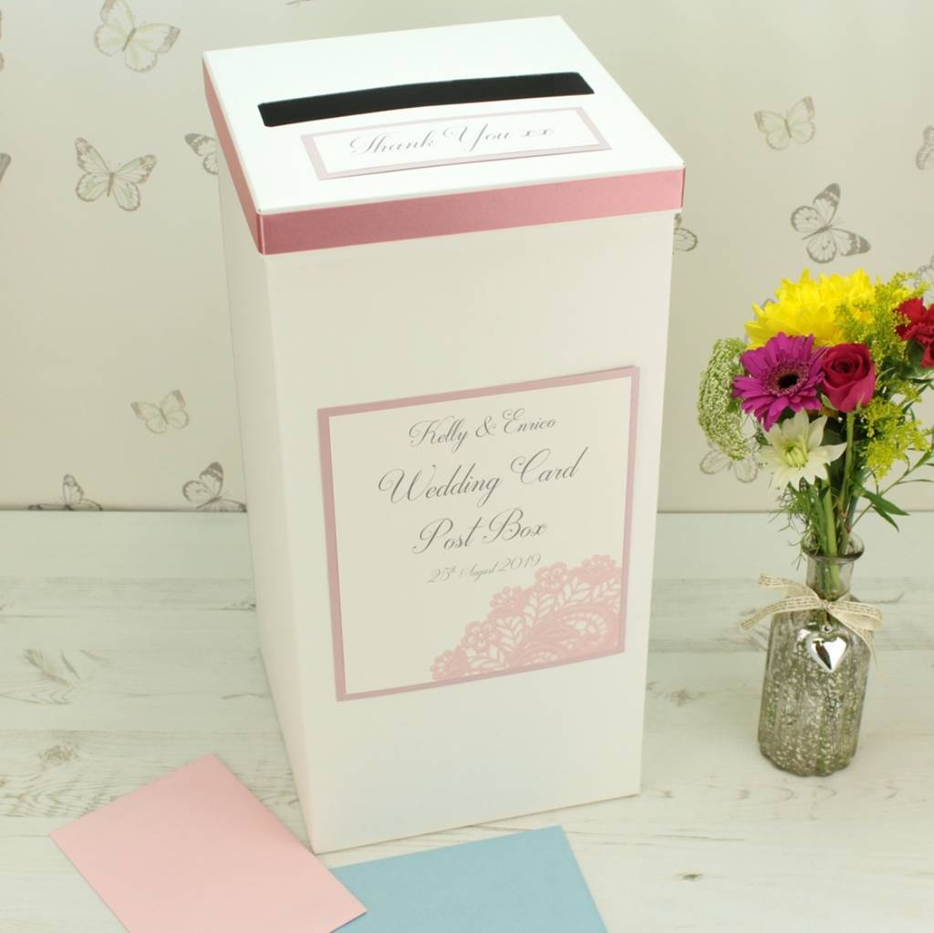 Personalised Victoria Wedding Post Box By Dreams To Reality Design Personalised Victoria Wedding Post Box