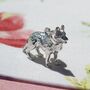 Alsatian Charm Sterling Silver, thumbnail 1 of 11