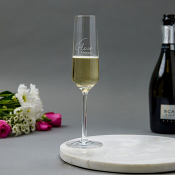Personalised 'Mother Of The Bride' Champagne Flute, 6 of 7