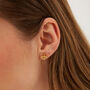 Four Cube Blocks Textured Sterling Silver Stud Earrings, thumbnail 1 of 7