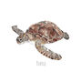 Sea Turtle Personalised Watercolour Print, thumbnail 3 of 4