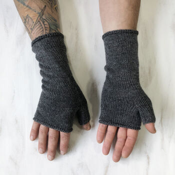 Fair Trade Unisex Merino Wristwarmer Gloves, 4 of 11