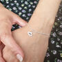 Evil Eye Healing Charm Silver Protection Bracelet, thumbnail 2 of 5