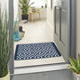 My Stain Resistant Durable Mats Cosy Geo Navy, thumbnail 2 of 5