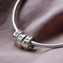 Personalised Silver Memo Bangle, thumbnail 2 of 8
