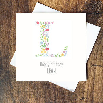 Personalised Initial Birthday Card, 12 of 12