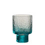 Rippled Aquamarine Ombré Water Glasses Set Of Six, thumbnail 2 of 4