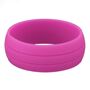Handmade Grooved Unisex Flexible Silicone Ring, thumbnail 7 of 11
