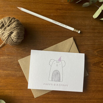 Happy Birthday Koala Card, 3 of 5