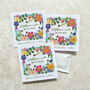10 X Colourful Floral Wildflower Seed Packet Wedding Favours, thumbnail 6 of 10