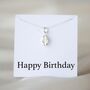 Birthday Gift For Her, Coffee Bean Charm Sterling Silver Necklace, thumbnail 1 of 6