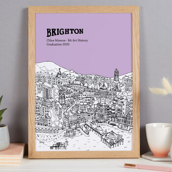 Personalised Brighton Graduation Gift Print, 11 of 12