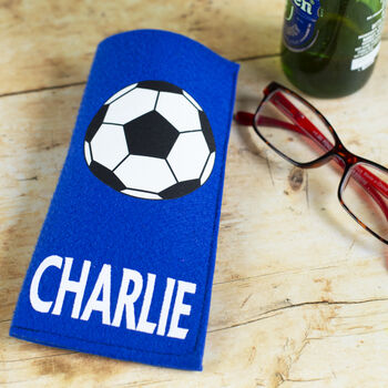 Football Personalised Glasses Case Fathers Day Gift, 2 of 4