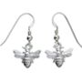 Sterling Silver 3D Bumble Bee Earrings, thumbnail 3 of 7