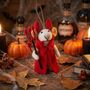 Handmade Felt Devil Mouse Halloween Hanging Decoration, thumbnail 4 of 4