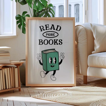 Read More Books Retro Print, 2 of 7
