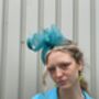 Turquoise Percher Hat 'Flutter', thumbnail 2 of 6