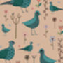 Vibrant Birds And Flowers Print, thumbnail 2 of 2