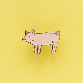 pig pin by darwin designs | notonthehighstreet.com