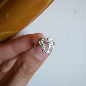 Personalised Seahorse Ring, 4 of 12