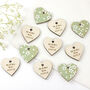 Personalised Floral Wedding Favour Hearts, thumbnail 4 of 4