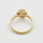 Gold Pansy And Pearl Ring, thumbnail 3 of 8