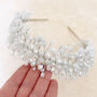 White Crystal Bridal Headband, thumbnail 4 of 5