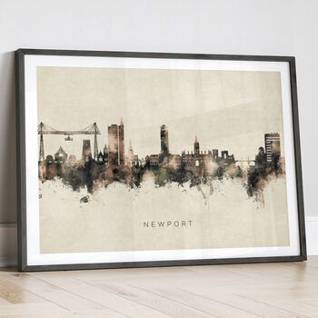 Newport Skyline Cityscape Art Print, 12 of 12